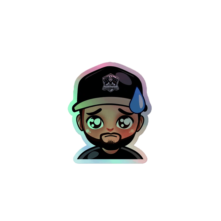 Worried Holographic Sticker Sheet product image (1)