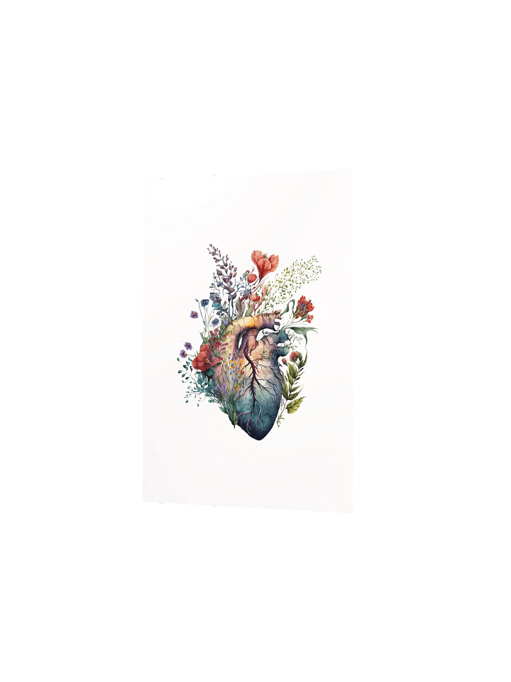 Watercolor Anatomical Heart Art Print product image (15)