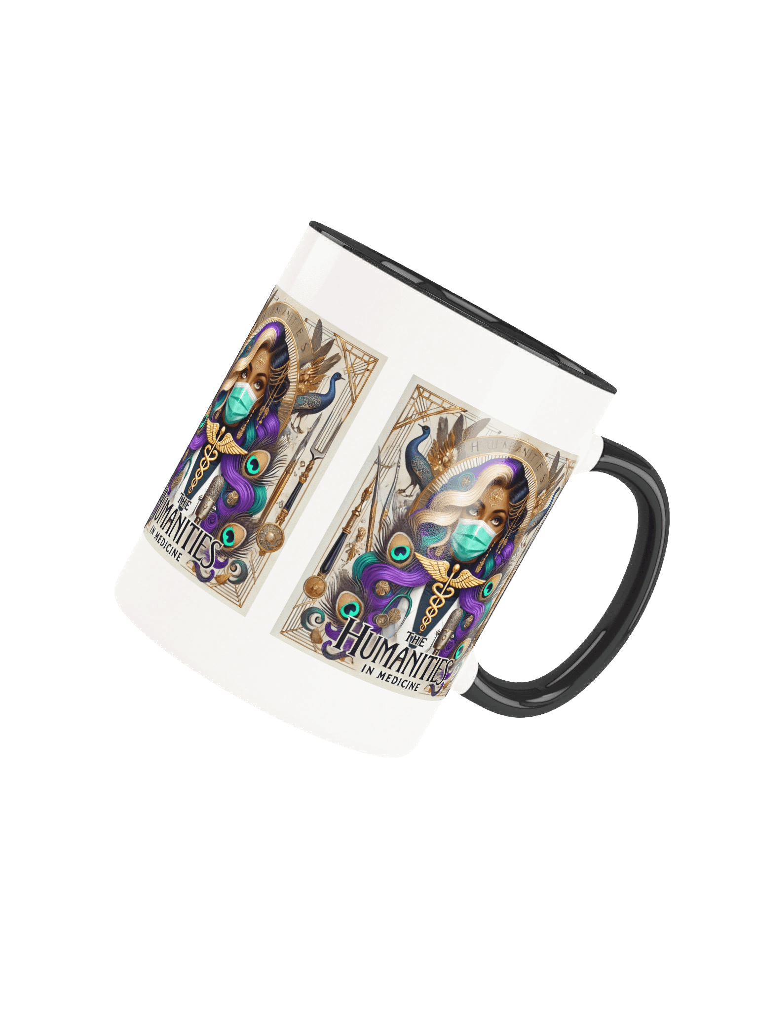 Humanities In Medicine Physician Peacock Muse Art Ceramic Mug product image (4)
