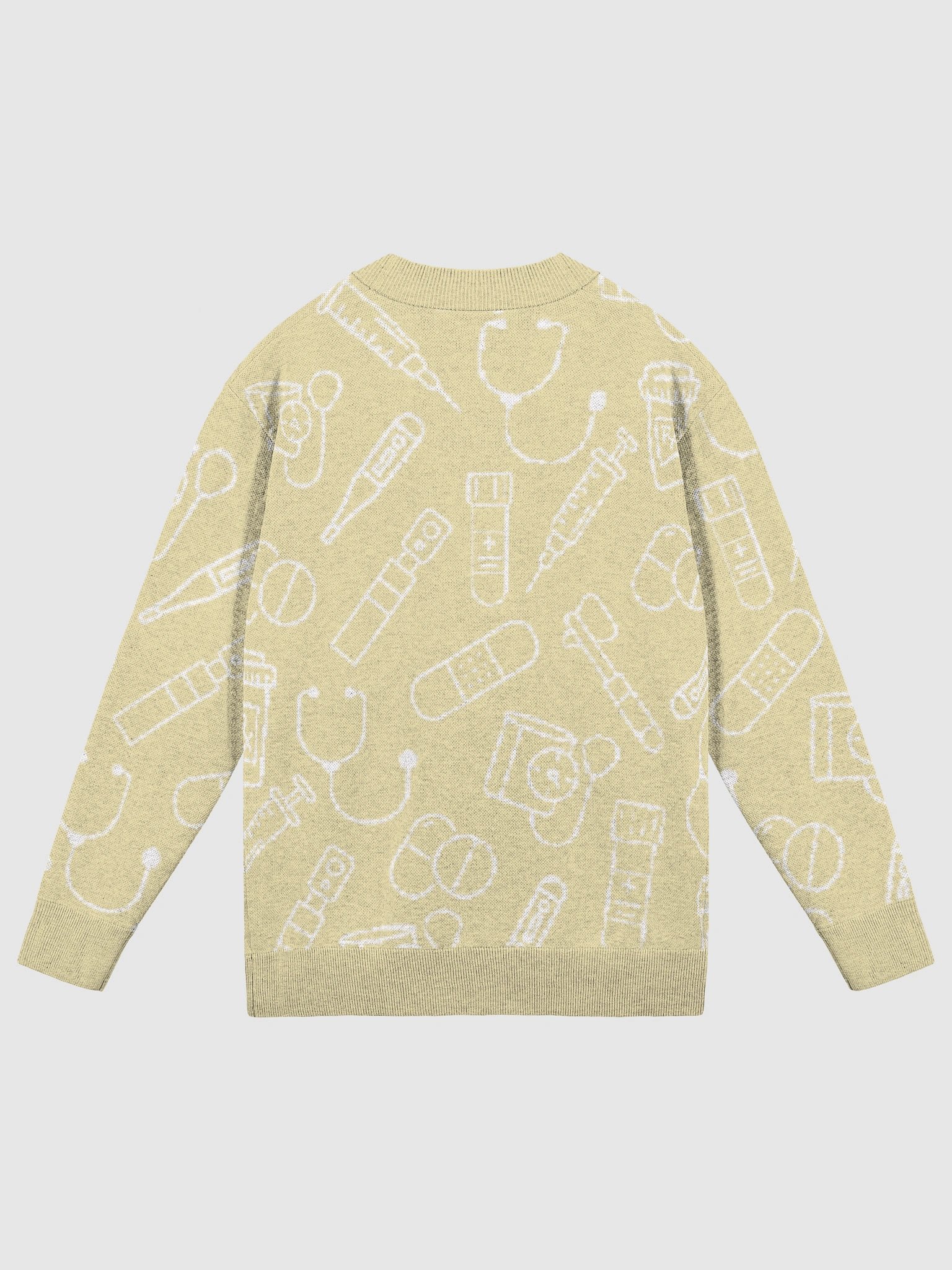 clinic cardigan (mellow yellow) product image (2)