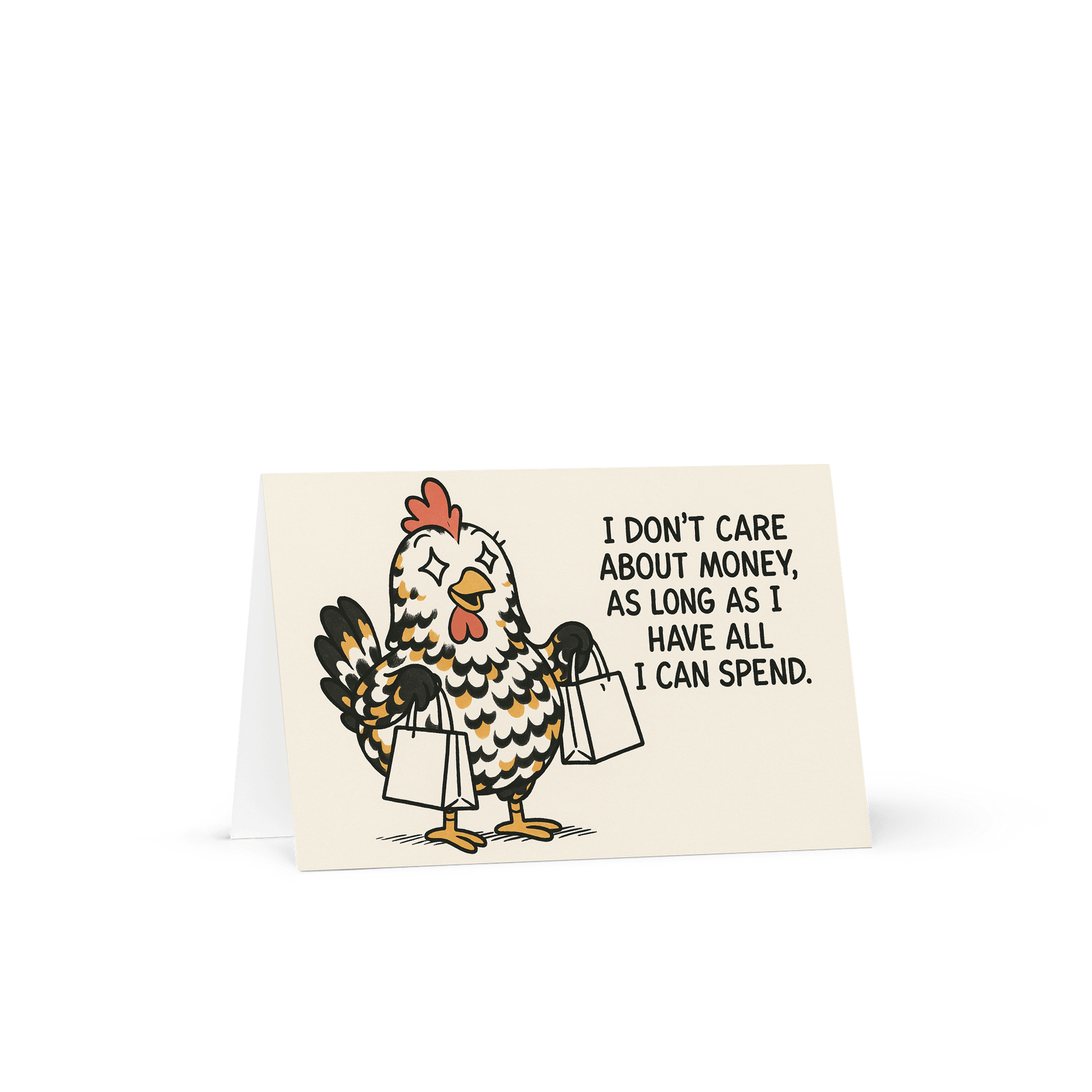 Abrahen Chicks - I Don't Care About Money - Card product image (3)