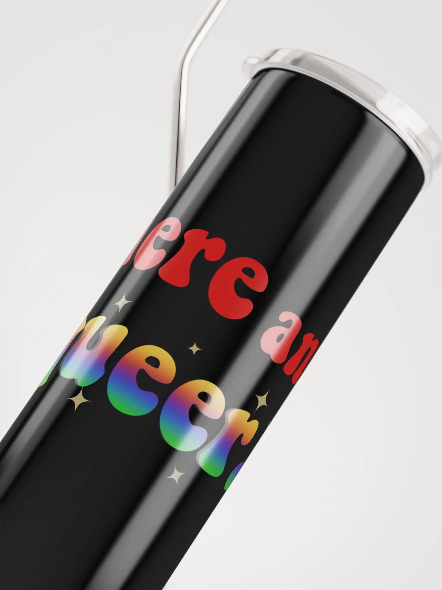 I'm Here and Queer Stainless Steel Tumbler product image (5)