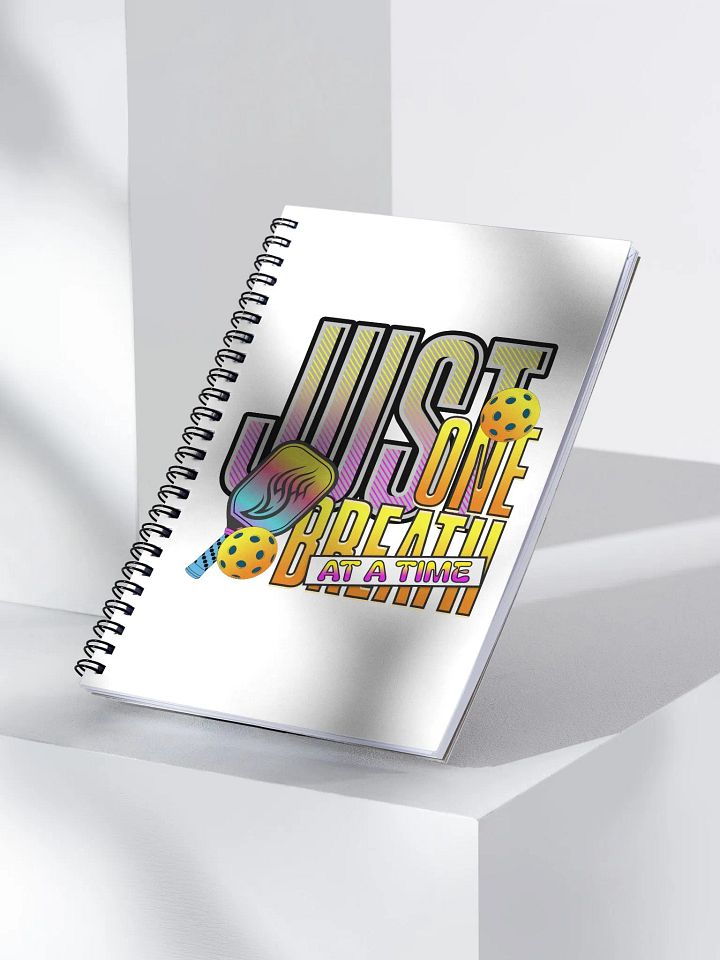Just One Breath At A Time Pickleball Vivid Inspiration Notebook product image (2)