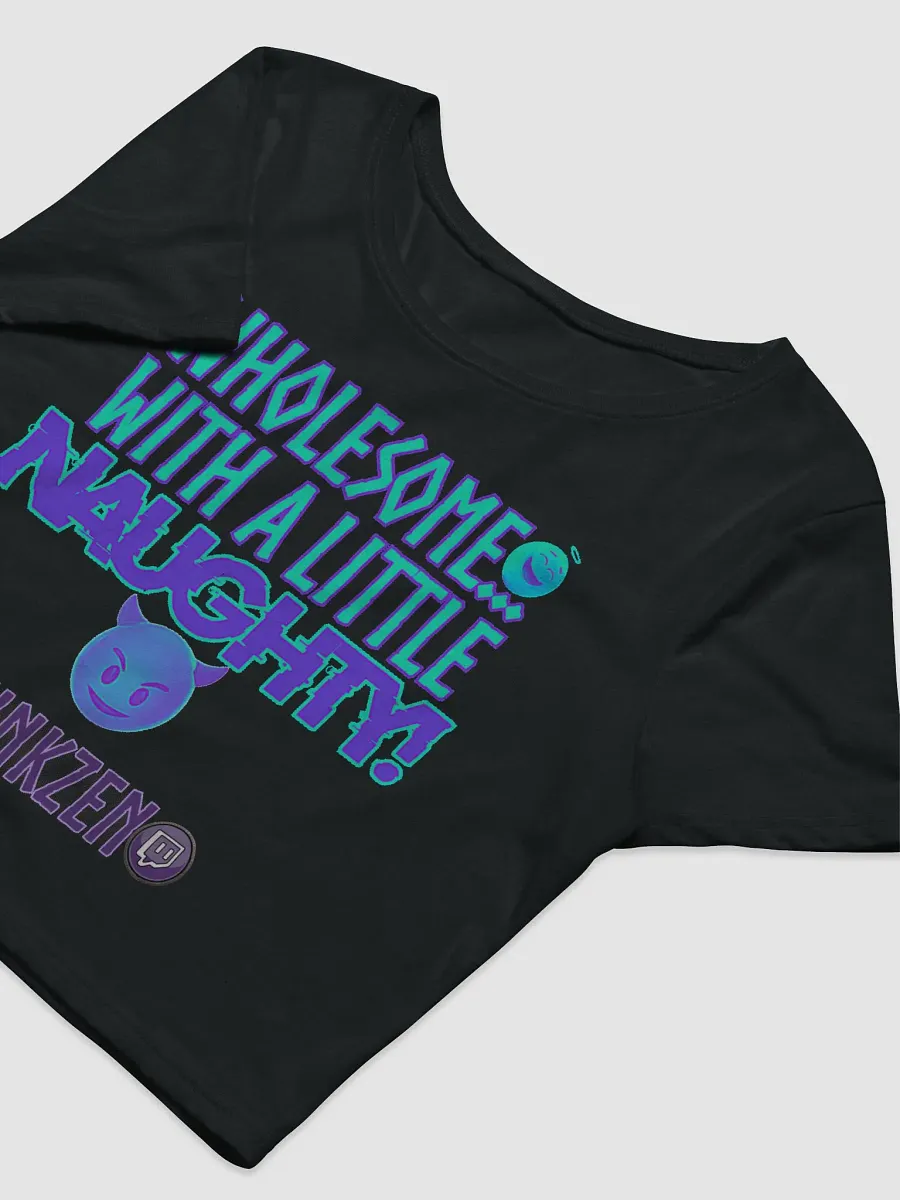 Wholesome/Naughty V2 Crop Tee product image (5)