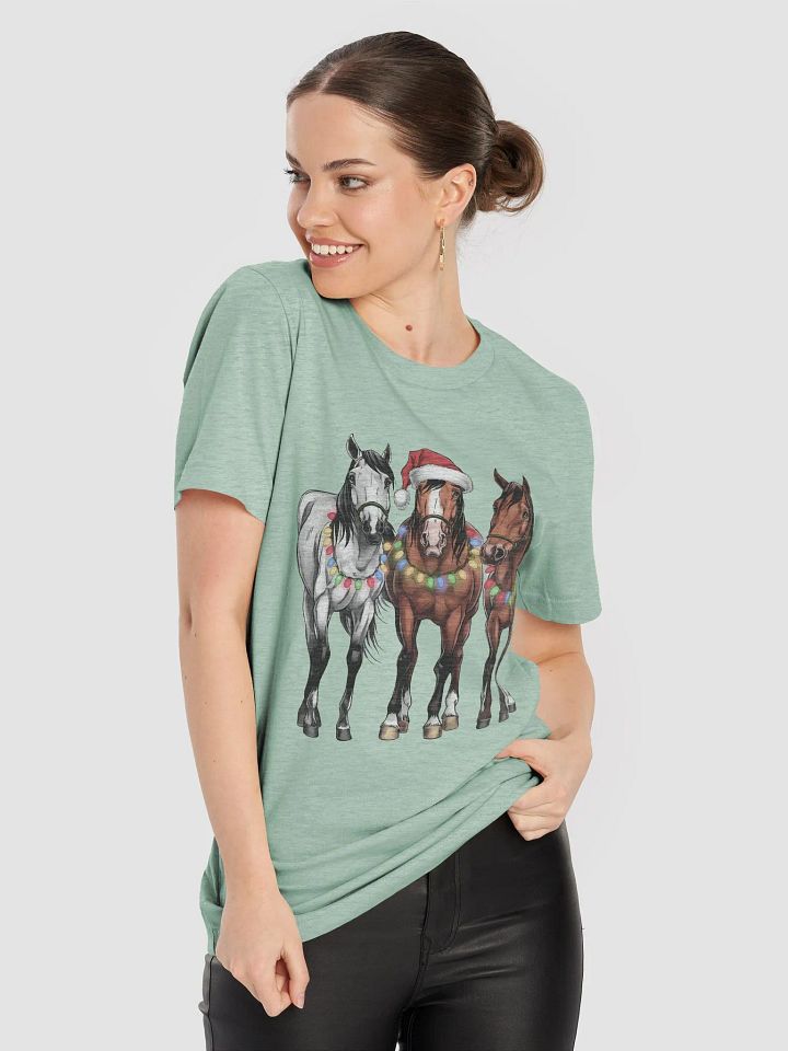 "Horses Christmas" t-shirt product image (2)