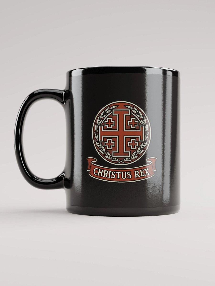 Jerusalem Cross Christus Rex mug red product image (6)