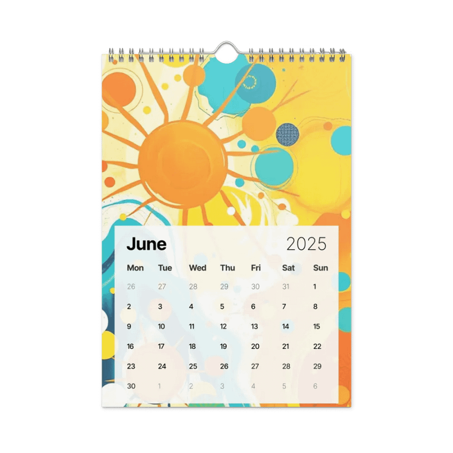 ART ABSTRACT WALL CALENDAR 2025 product image (8)