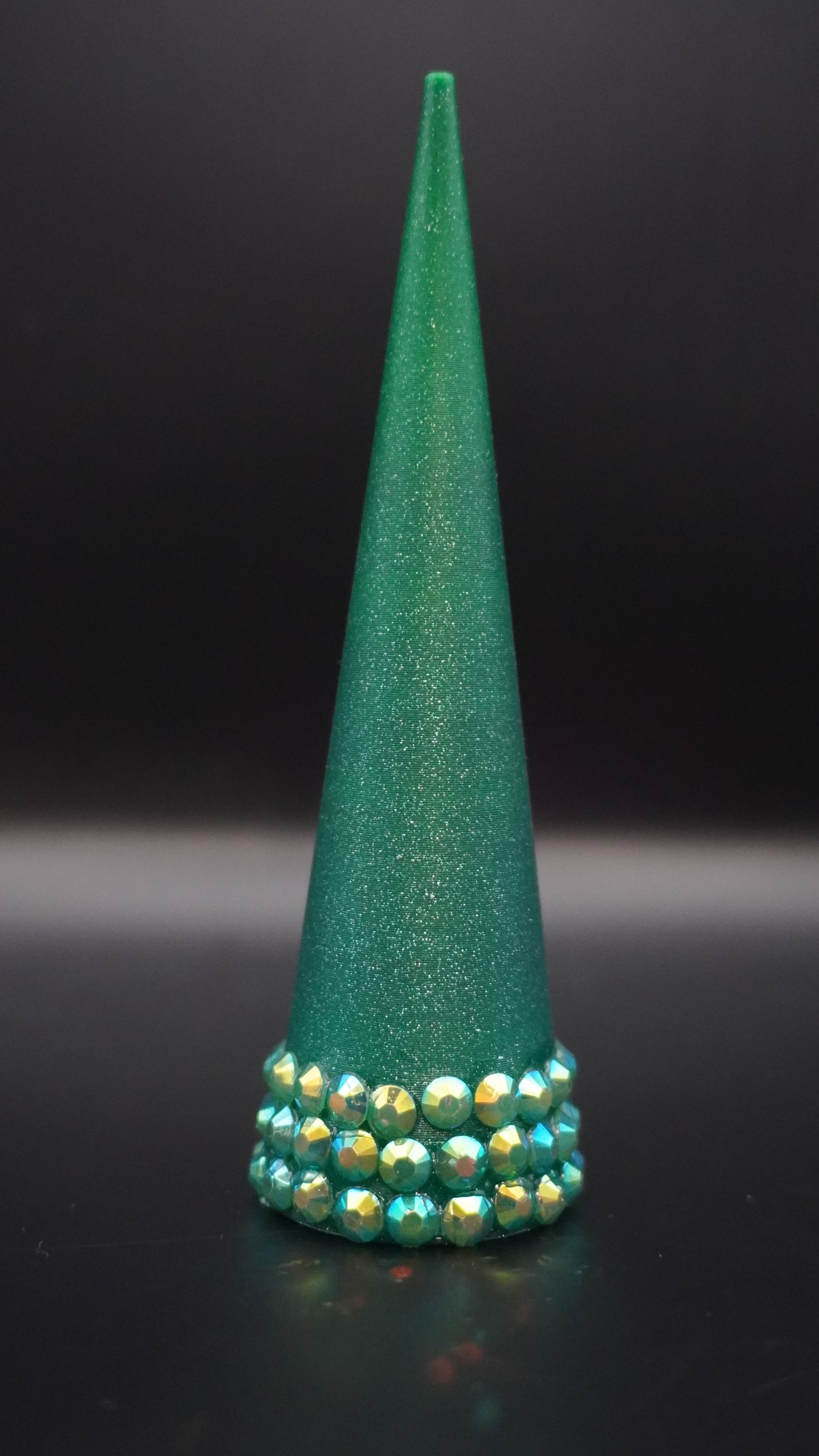 Galaxy Dark Green 3D Printed Ring Cones product image (1)