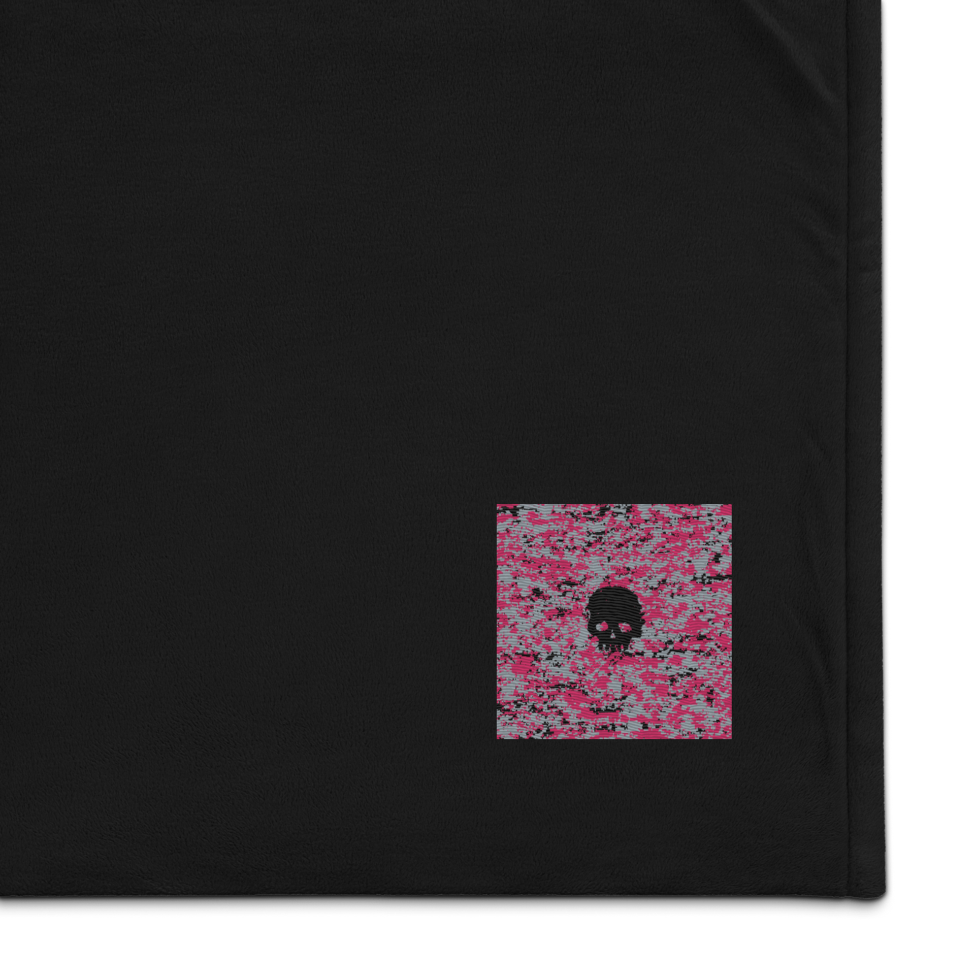 Pink Camo Skull Premium Sherpa Blanket product image (1)