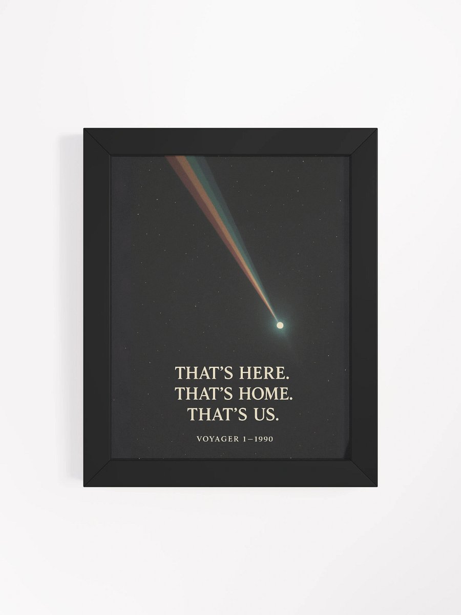 Pale Blue Dot Voyager 1 Wall Art – “That’s Here. That’s Home. That’s Us.” | Carl Sagan Quote Print product image (39)