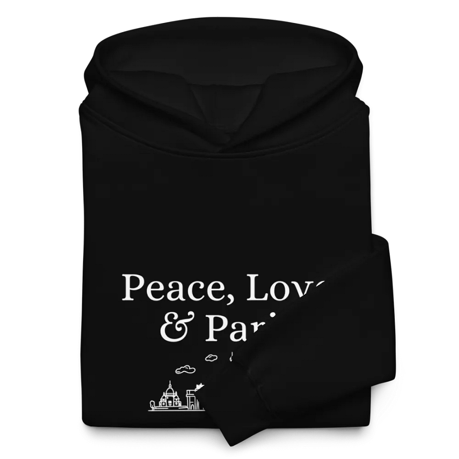 Peace, Love and Paris with Monuments Unisex Oversized Hoodie product image (10)