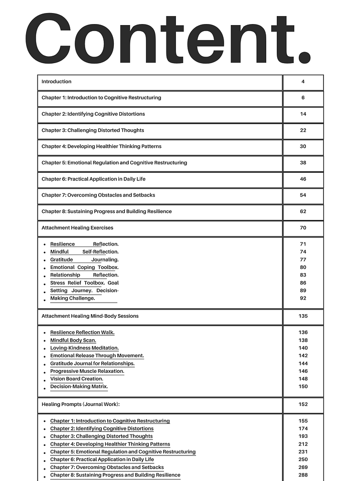 Cognitive Restructuring Workbook product image (2)