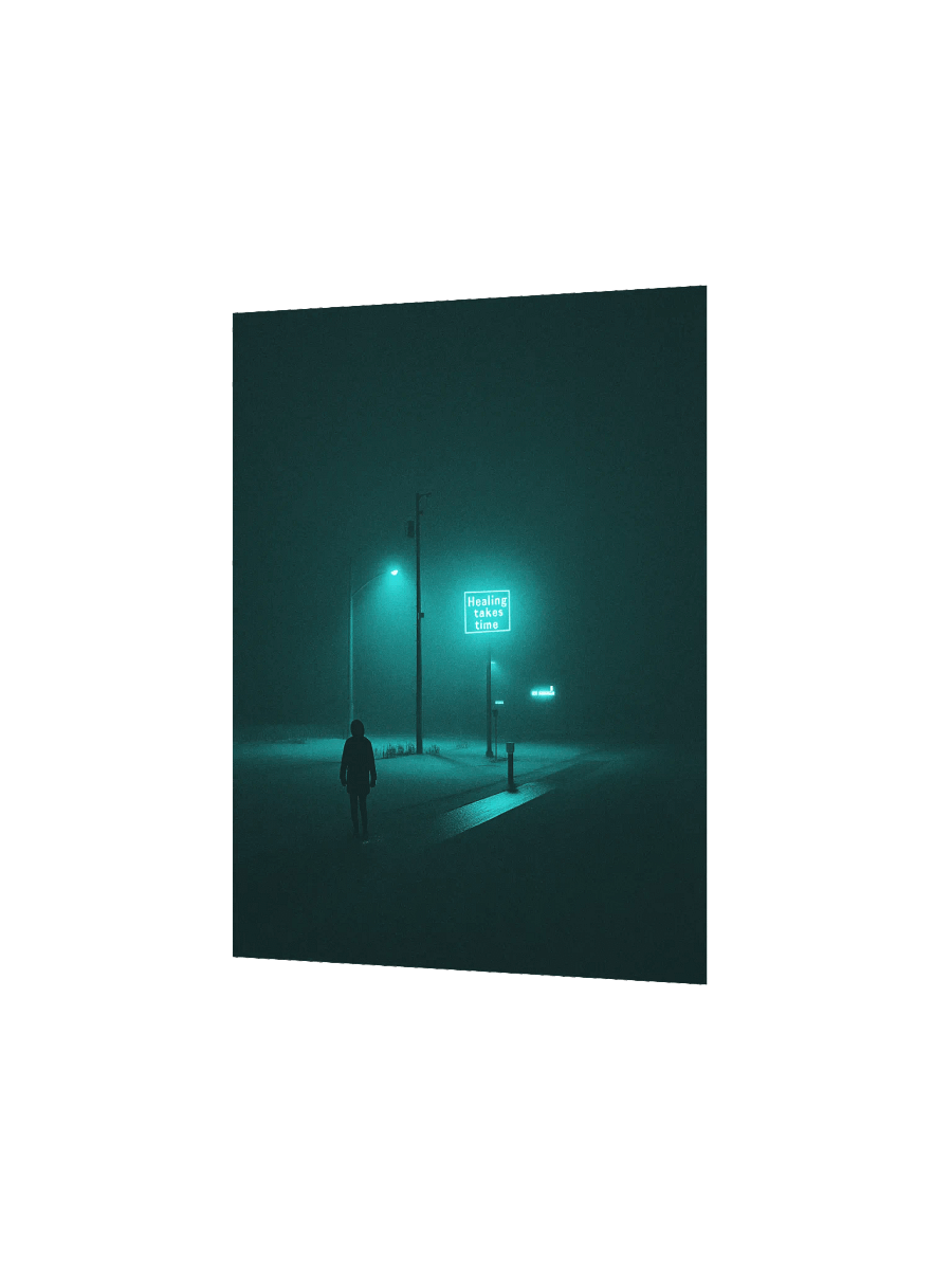 "Healing takes time" Matte Poster product image (10)