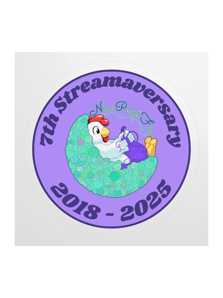 7th Streamaversary Sticker product image (2)