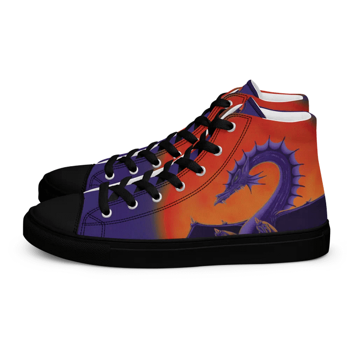 Dragon Sunburst High Top Canvas Shoes product image (1)