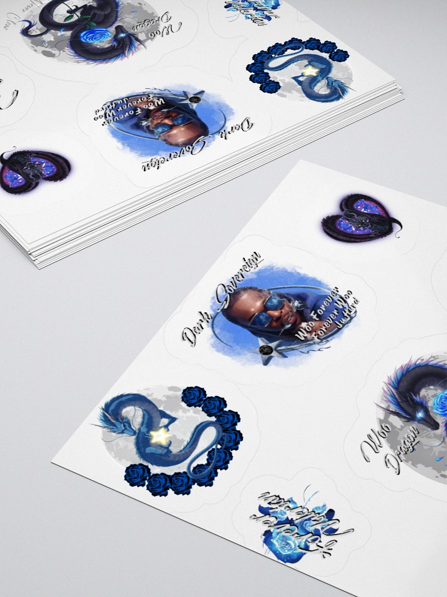 pop smoke woo dragon sticker sheet product image (11)
