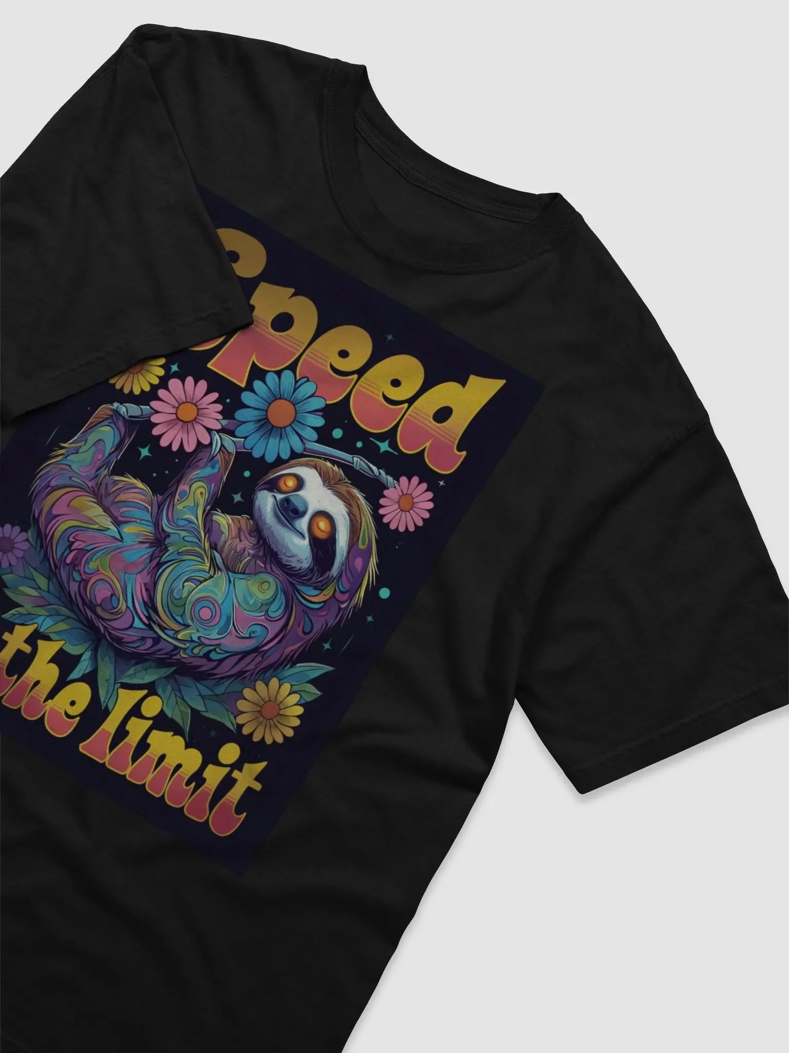 Psychedelic Sloth: Speed is the Limit T-Shirt product image (3)