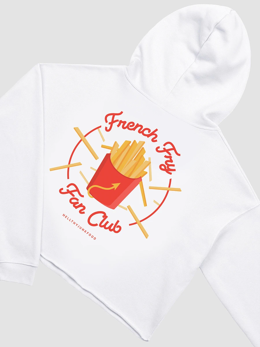 French Fry Fan Club Cropped Hoodie - White product image (3)