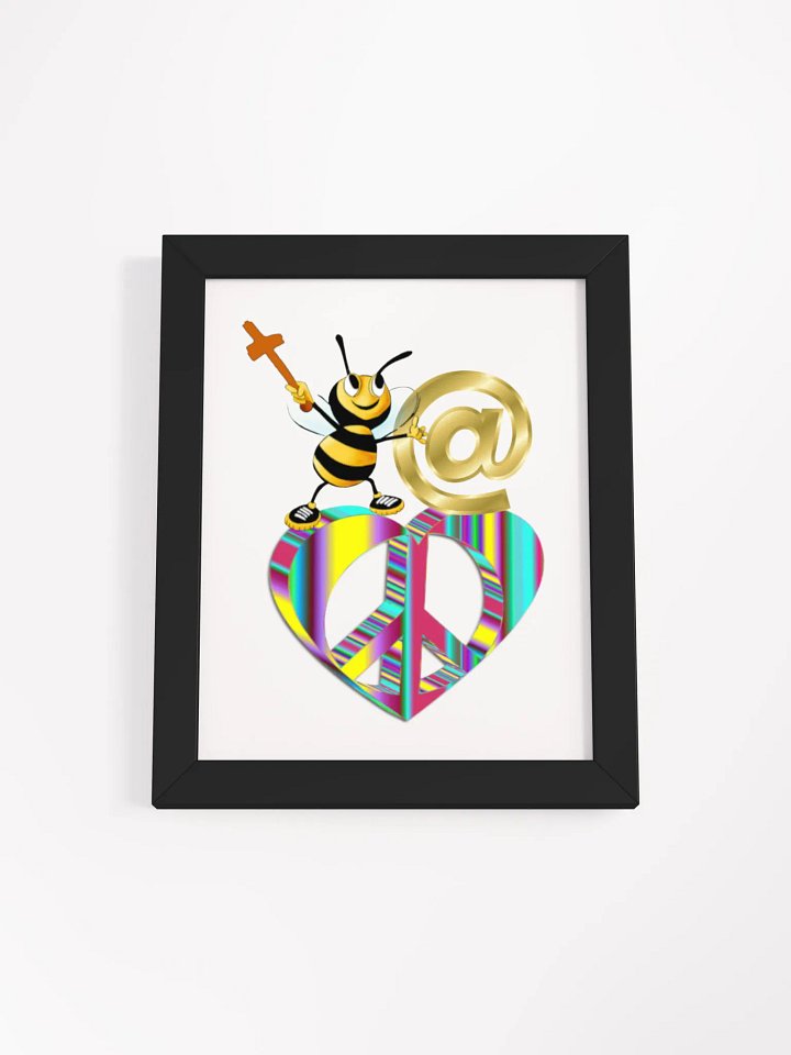 Bee at Peace Framed Matte Poster product image (7)