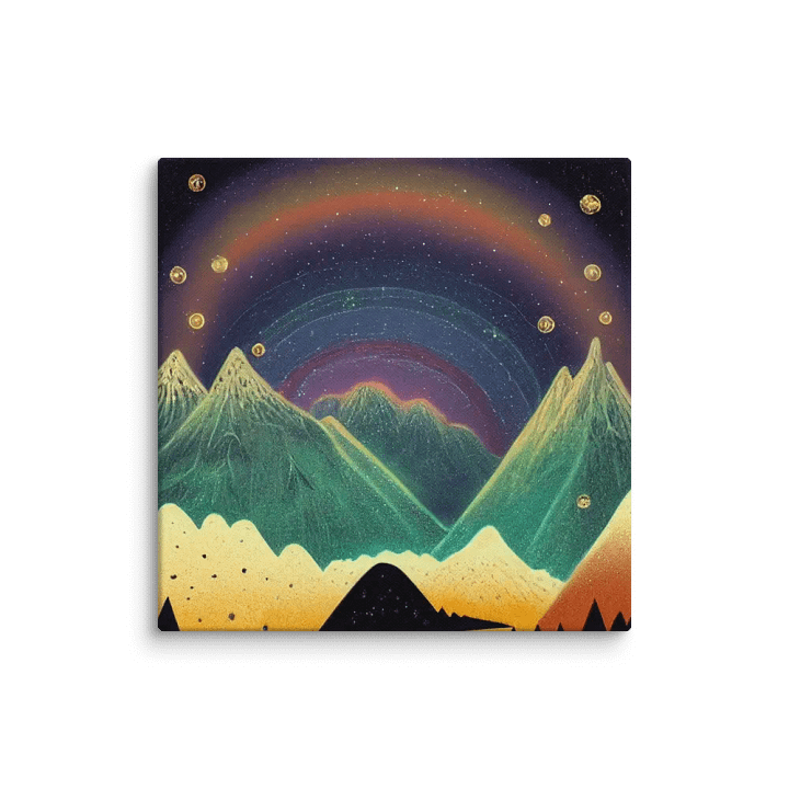 Surreal Rainbow Peaks Canvas product image (7)