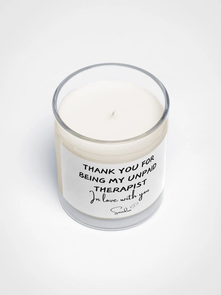Unpaid Therapist Soy Wax Candle product image (3)