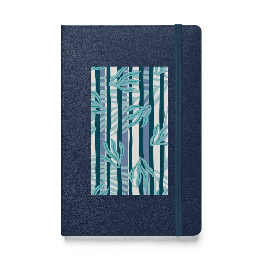 Blue Leaf Hardcover Notebook Lily Circuitry Hardcover Journal for dad mom son daughter product image (1)