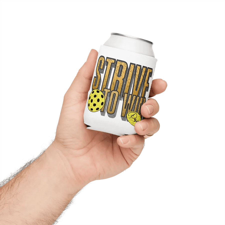 Strive To Win Pickleball Golden Can Cooler product image (4)