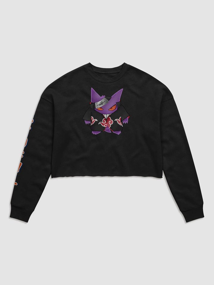 Gengar X Itachi Bella+Canvas Woman's Fleece Crop sweatshirt product image (1)