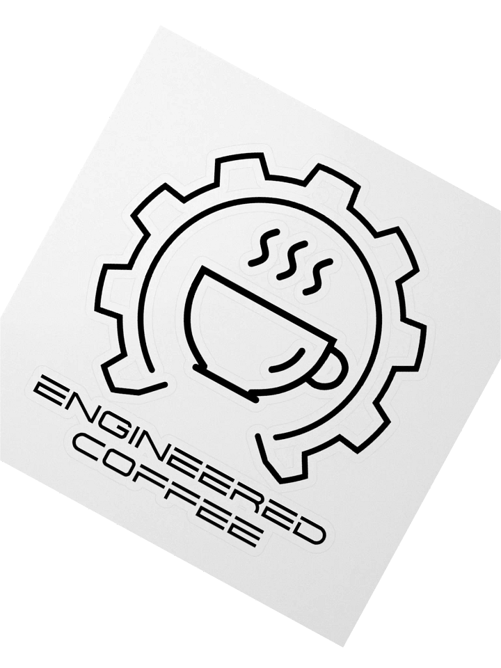 Engineered Coffee the Sticker (Black) product image (2)