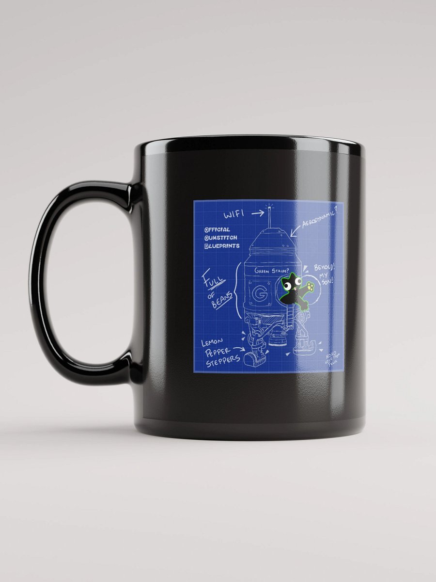 Black Mug - DerpCat II Rocket Blueprint product image (12)