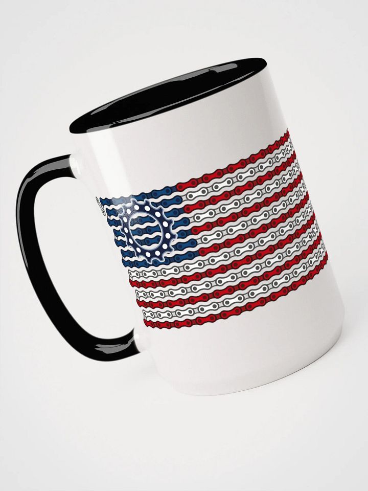 USA Betsy Ross Bike Chain Flag Coffee Mug product image (1)