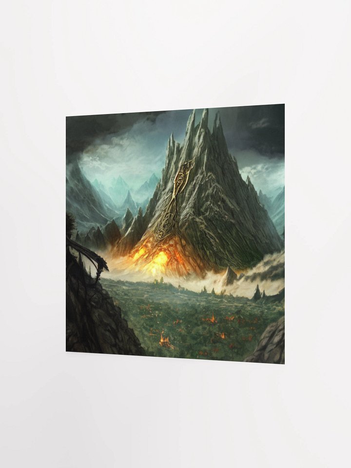 Eye of the Inferno Lord Of The Rings Anime Concept Art Poster product image (9)