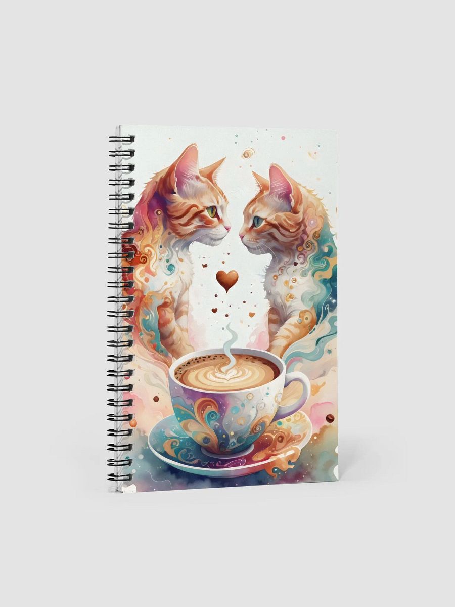 Love Cats & Coffee Spiral Notebook product image (1)