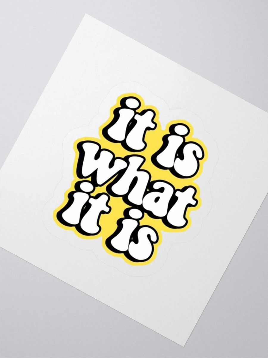 It Is What It Is - Kiss Cut Stickers product image (6)