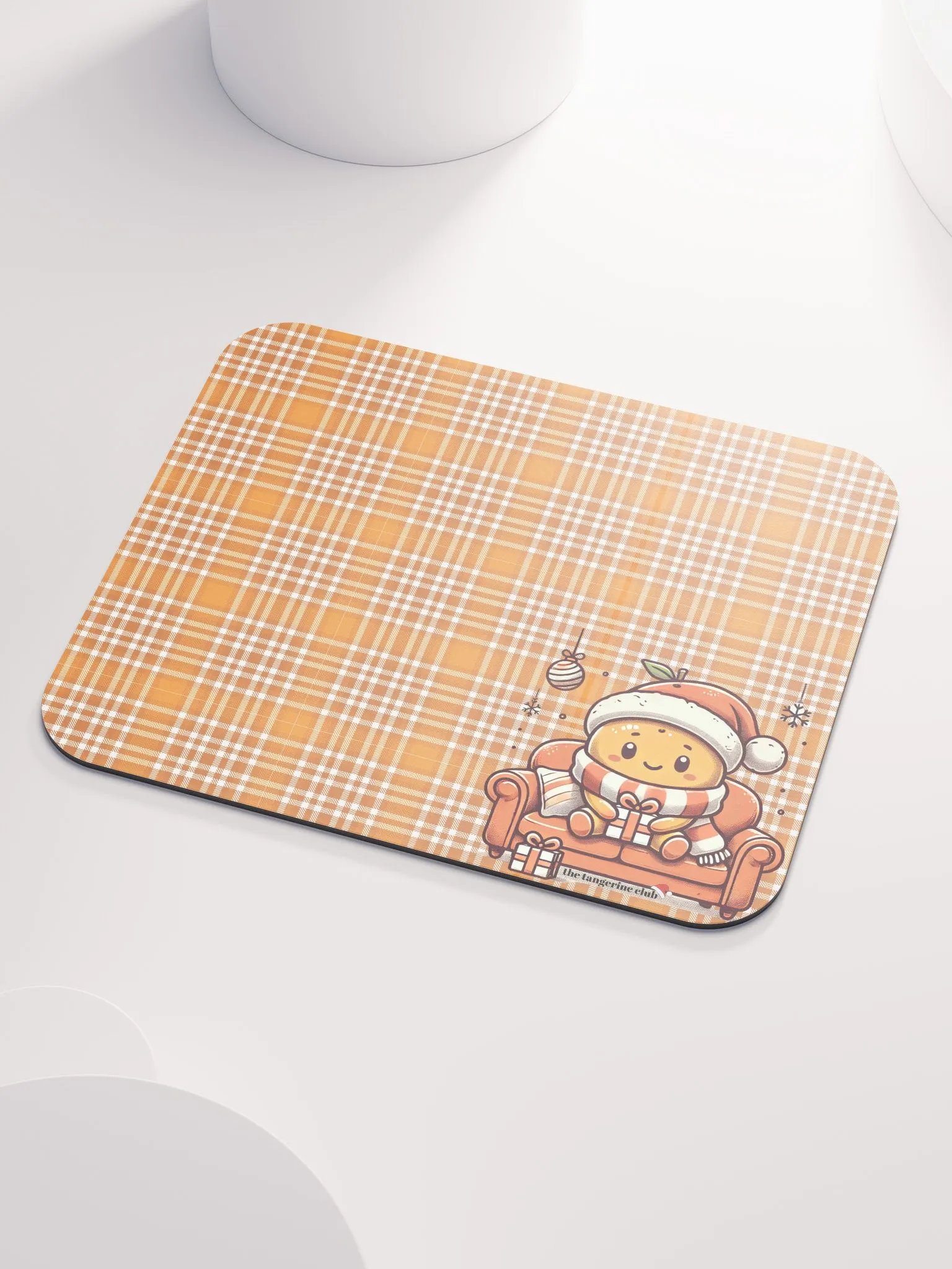 Tangerine Xmas Mouse Pad product image (3)
