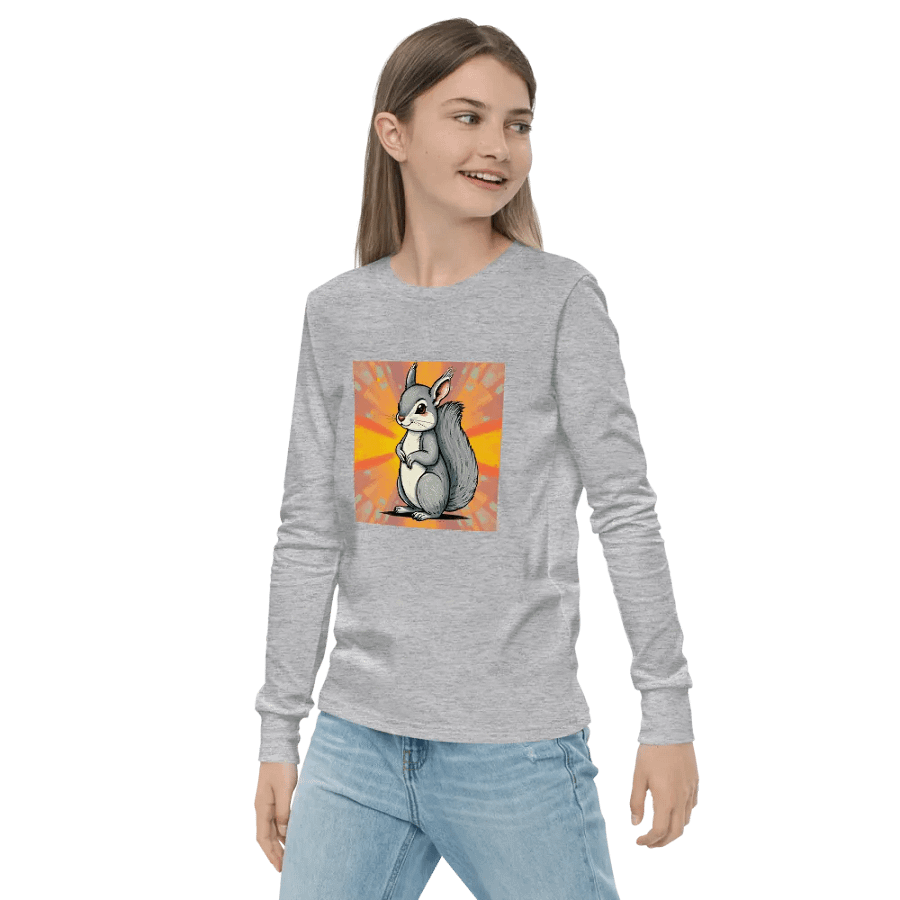 Radiant Squirrel Youth Long Sleeve Tee product image (3)