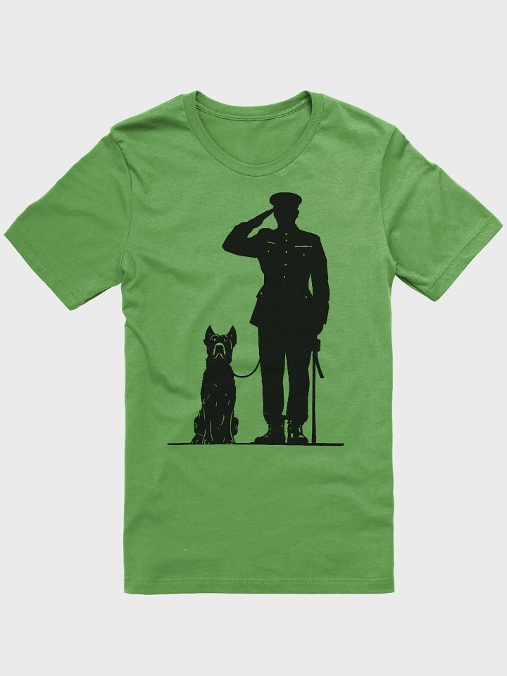 Army captain and dog saluting product image (1)
