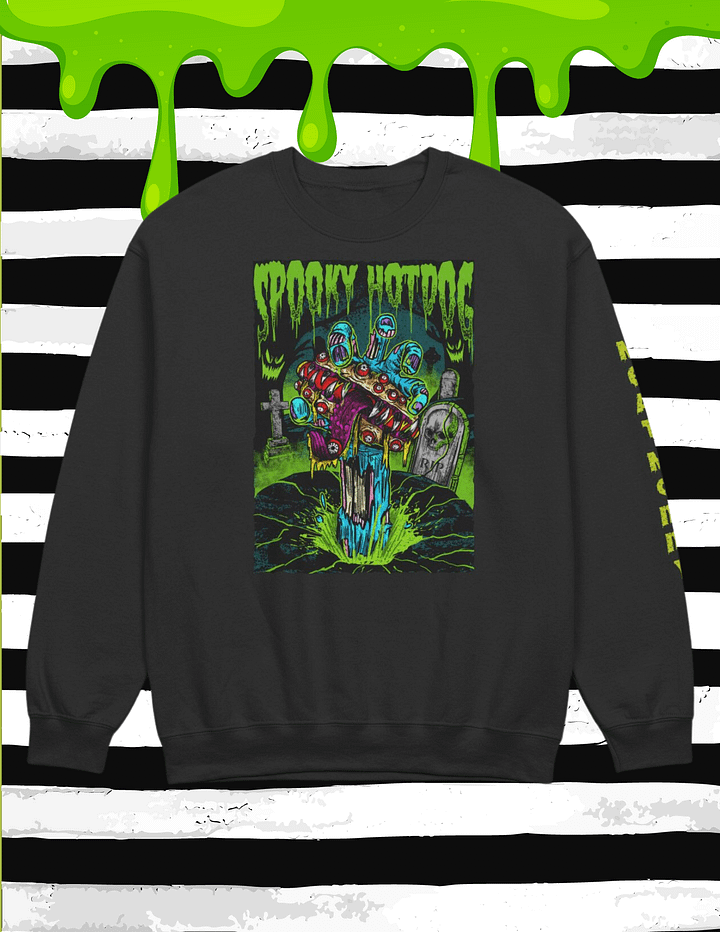 Spooky Hotdog Creature Feature Crew Neck Sweatshirt product image (1)
