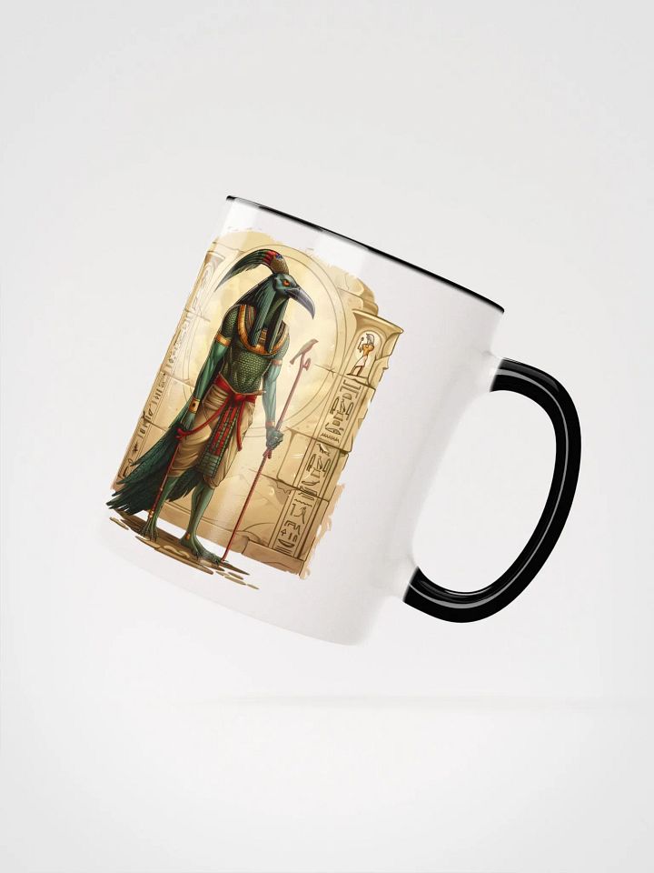 Thoth - The Egyptian God of Wisdom Ceramic Mug with Black Color Inside product image (4)