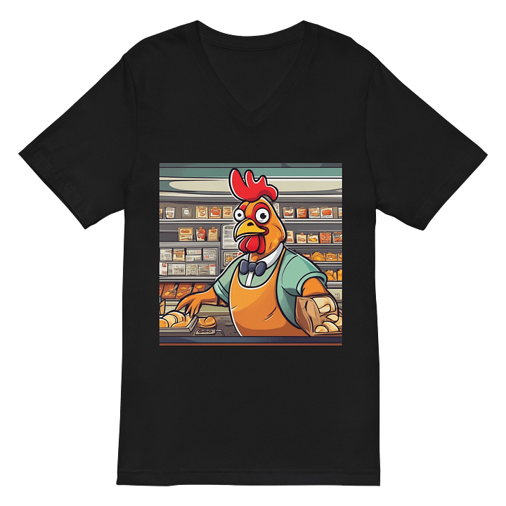 Cluckmart Attendant V-Neck Tee product image (3)