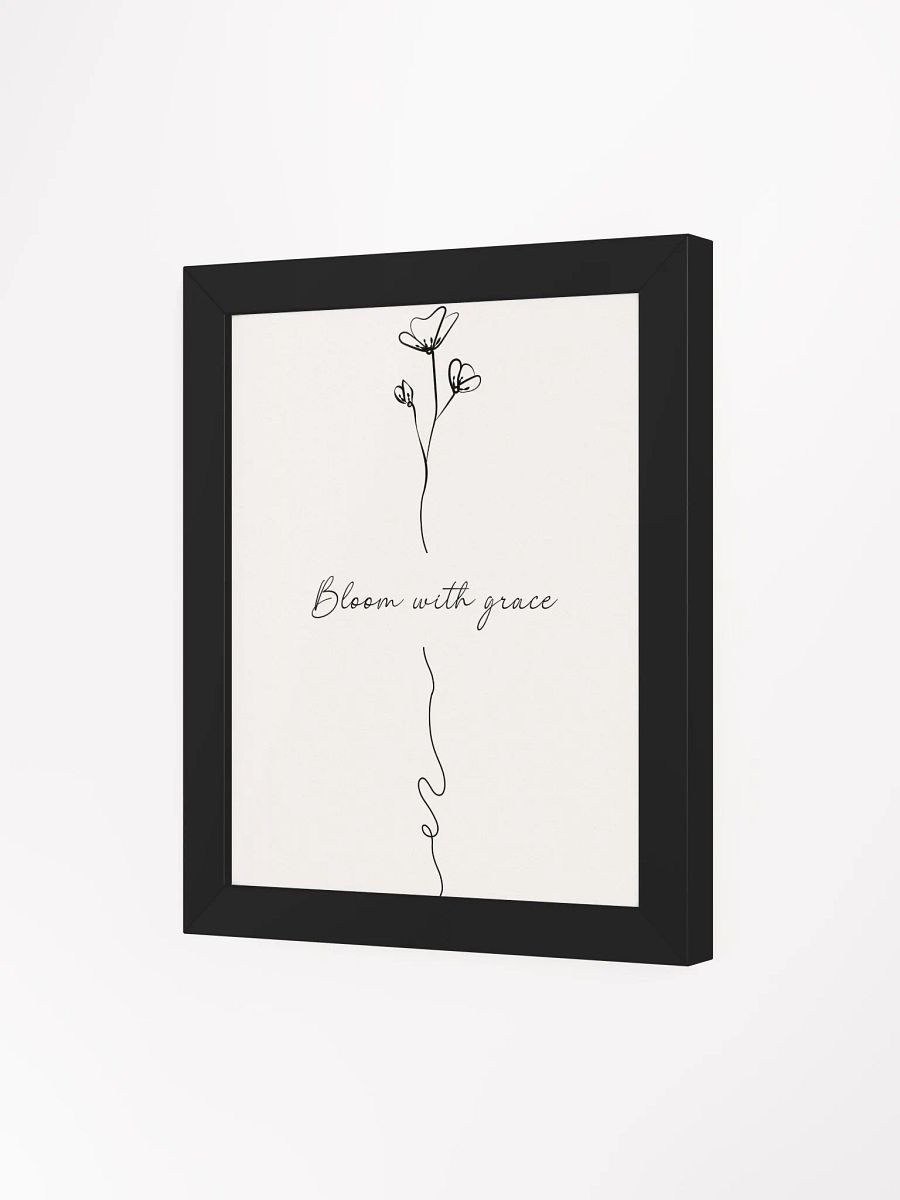 Minimalist Floral Wall Art – Framed Poster for Elegant and Inspirational Decor product image (3)