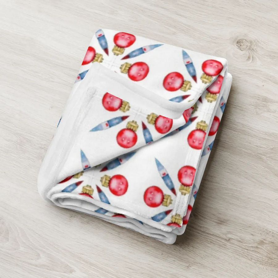 Festive Bauble Throw Blanket product image (7)