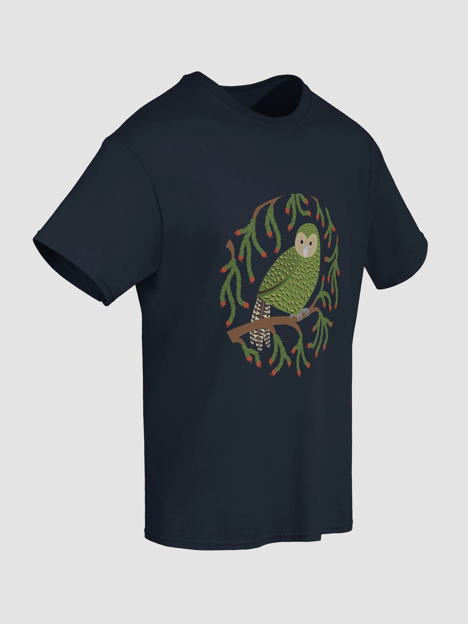 Kākāpō in Rimu T-Shirt – Unisex Adult Tee product image (8)