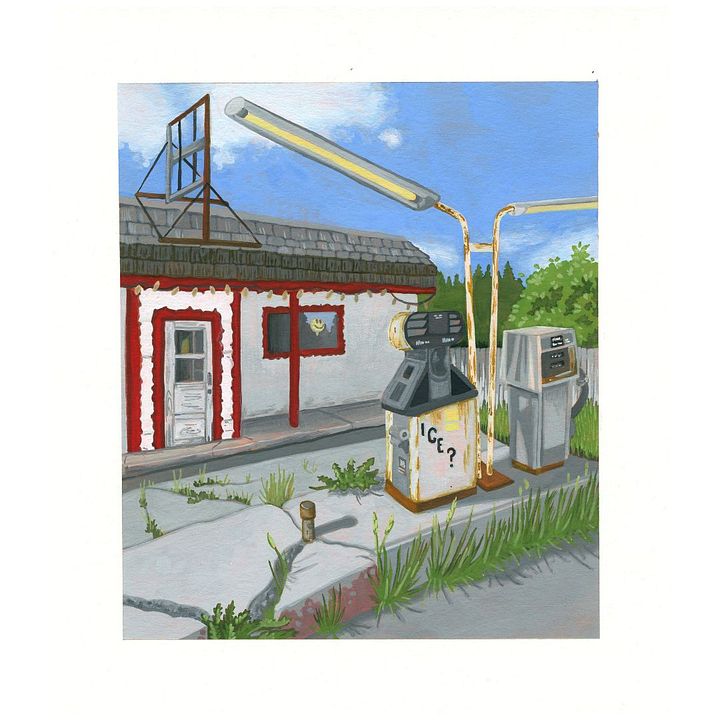 Abandoned Gas Station - Painting product image (1)