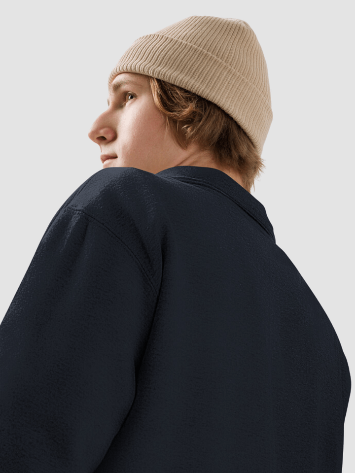 1/4 Zip Fleece Pullover - Navy product image (2)