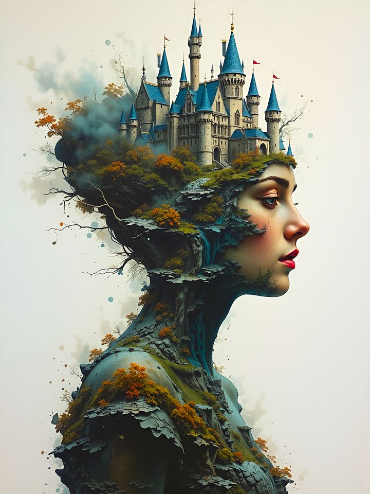Castle Dreamscape - Surreal Art Print product image (1)