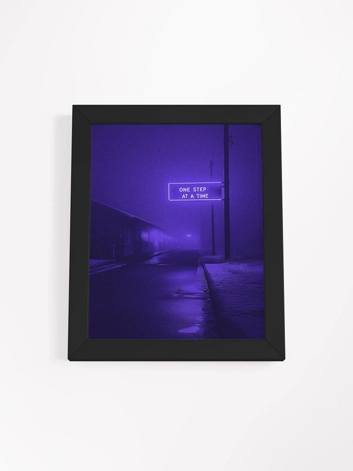"One stap at a time" Framed Poster product image (5)