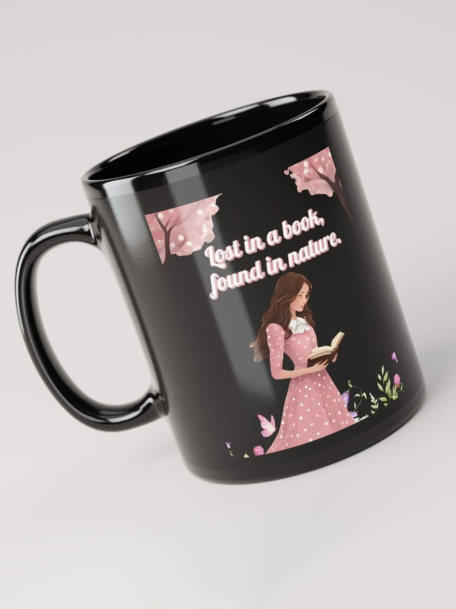 Lost In A Book, Found In Nature Black Mug product image (1)