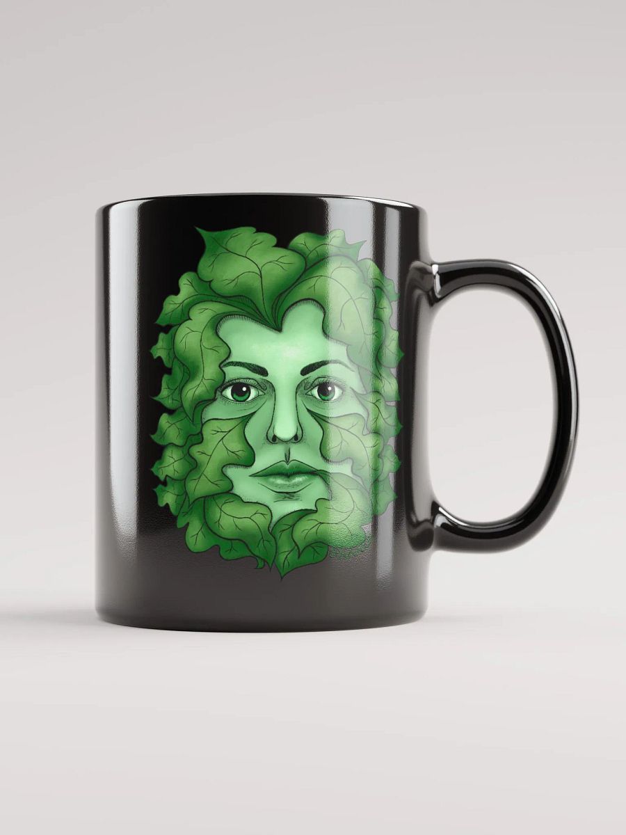 Green Goddess black coffee mug product image (6)