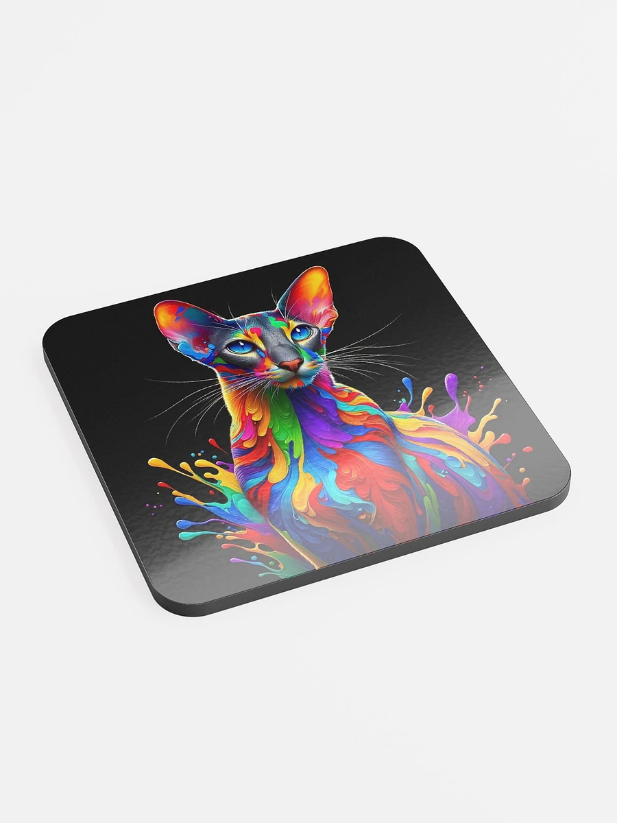 Glossed Cork Coaster: Oriental Shorthair product image (2)